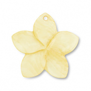 Colgante conchas flor Amarillo