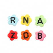 Abalorios letras acrílicas Multicolor