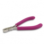 Beadalon alicate de corte lateral con muelle Púrpura-plateado