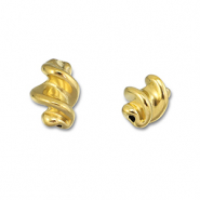 Abalorios Acero Inox espiral Dorado