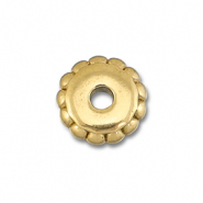 Abalorios Acero Inox separador 7mm Dorado
