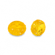 Abalorios de resina rondeles 6mm Naranja
