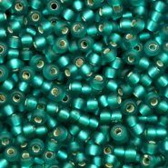 Rocalla Miyuki 8/0 Silverlined Matte Teal Green 8-2425F