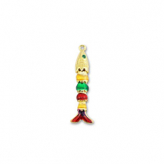 Colgantes de latón Eco-brass® pez Dorado-multicolor