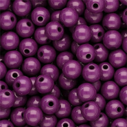 Abalorios acrílicos 8 mm brillante Morado berenjena