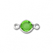 Fornituras Acero Inox entrepieza redondos Plateado-verde
