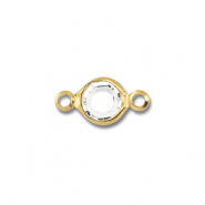 Fornituras Acero Inox entrepieza redondos Dorado-transparente
