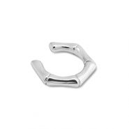 Pendientes ear cuff Acero Inox Plateado