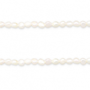 BQ Perlas de agua dulce nugget redondos 6-7x5mm Blanco natural