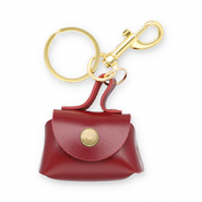 Llavero cartera Rojo &oacute;xido-dorado