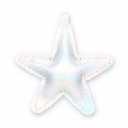 Colgantes llamativos estrella Plateado holográfico