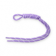 Llavero paracord Púrpura-blanco