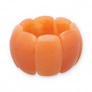 Pulseras de resina Naranja flama