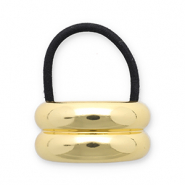 Accesorios para el pelo Coleteros para pelo con metálico Dorado-negro