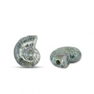 Abalorios de cer&aacute;mica griega DQ conchas Verde de mar