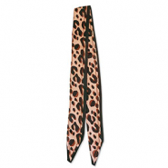 Bandana Pañuelo con estampado leopardo Marrón claro-marrón-negro