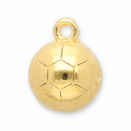 Colgantes met&aacute;licos DQ f&uacute;tbol Dorado (sin n&iacute;quel)