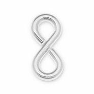 Fornituras met&aacute;licos DQ Eco-brass&reg; anillas "8" Plateado vieja (sin n&iacute;quel)