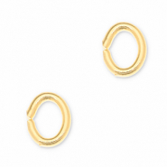 Fornituras met&aacute;licos DQ anillas &oacute;valo Dorado (sin n&iacute;quel)