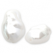 Imitaci&oacute;n de perlas de agua dulce Blanco