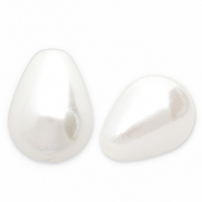 Imitaci&oacute;n de perlas de agua dulce gota Blanco