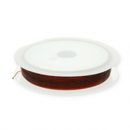 Hilo para enfilado el&aacute;stico 0.5mm Marr&oacute;n