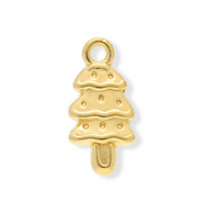 Colgantes Acero Inox &aacute;rbol navide&ntilde;o Dorado