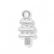 Colgantes Acero Inox &aacute;rbol navide&ntilde;o Plateado