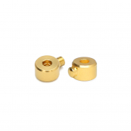 Fornituras met&aacute;licos DQ Eco-brass&reg; chafas tubo Dorado (sin n&iacute;quel)