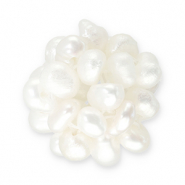 Perlas de agua dulce estilo racimo Blanco natural