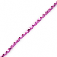 Abalorios faceteados Rosa fucsia met&aacute;lico
