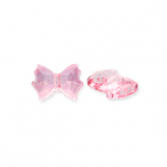 Abalorios faceteados Fashion lazo Rosa