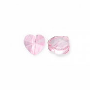 Abalorios faceteados Fashion coraz&oacute;n Rosa