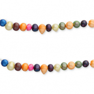 Perlas de agua dulce redondas 7-8mm Multicolor