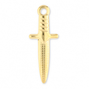 Colgantes Acero Inox daga Dorado