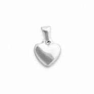 Colgantes Acero Inox corazón Plateado