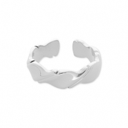 Anillos Acero Inox Plateado