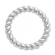 Fornituras acero inox anillo cerrado 12mm Plateado