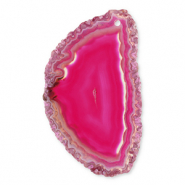 Colgantes de piedra natural Ágata gota Multicolor rosa-naranja