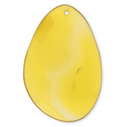Colgantes de piedra natural Ágata óvalo Amarillo ámbar