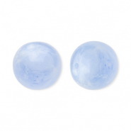 Abalorios acrílicos 12 mm redondos Azul-mármol