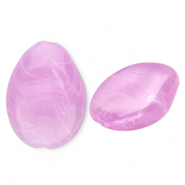Abalorios acrílico gota Púrpura lavanda-mármol