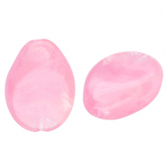 Abalorios acrílico gota Rosa-mármol