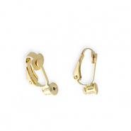 Fornituras metálicos DQ® Eco-brass® pendientes clip con cierre posterior Dorado (sin níquel)