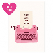 BY31® Tarjetas para joyería "You are my type" Blanco-rosa oscuro-marrón oscuro-beige