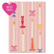 BY31&reg; Tarjetas para joyer&iacute;a velas Rosa-blancuzco-amarillo ocre