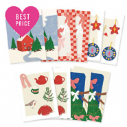 Tarjetas de joyer&iacute;a navide&ntilde;as surtidas Multicolor