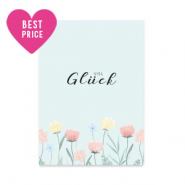 Tarjetas para joyer&iacute;a "Viel Gl&uuml;ck" Azul claro