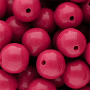 DQ Abalorios acr&iacute;licos 20 mm brillante Fuchsia 17-2031 TCX