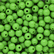 DQ Abalorios acr&iacute;licos 10 mm brillante Vibrant green 16-6339 TCX